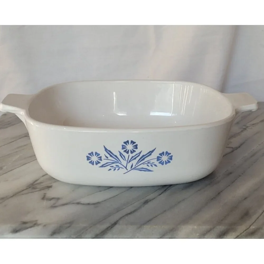 Corning Ware Cornflower‎ Blue 1QT Casserole Baking Dish Vintage 60s No Lid